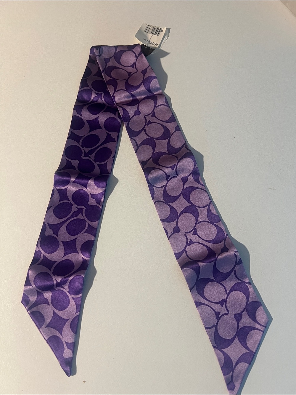 Coach Signature  Twilly Silk Scarf